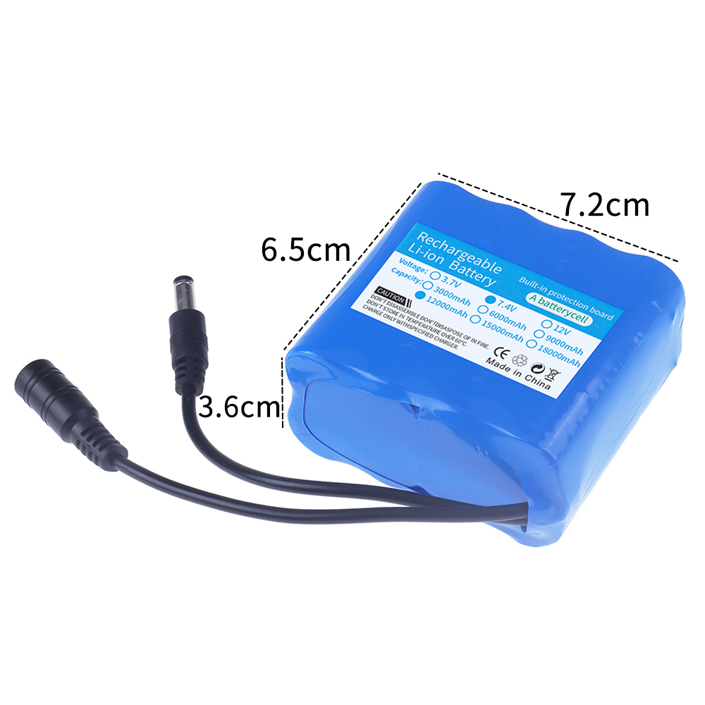 2S4P 18650 lithiumbatterij 7,4 - Fish Finder Battery recensie en prijs