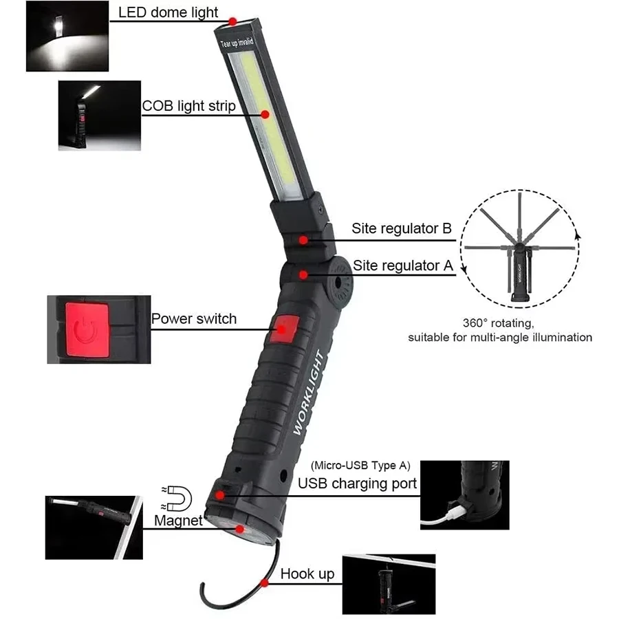 Oplaadbare magnetische werklam - Fishing Light recensie en prijs